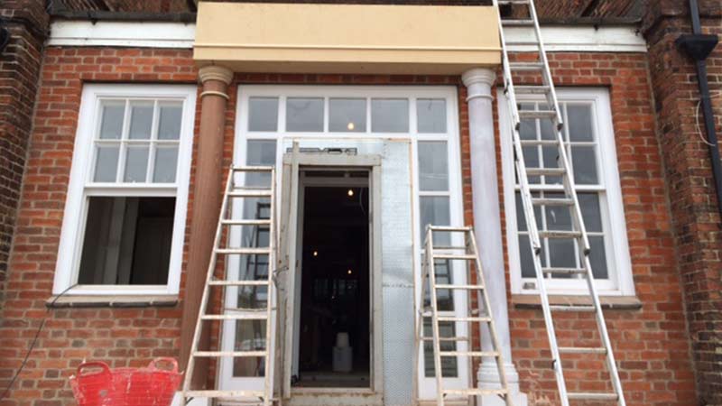 Front entrance restoration